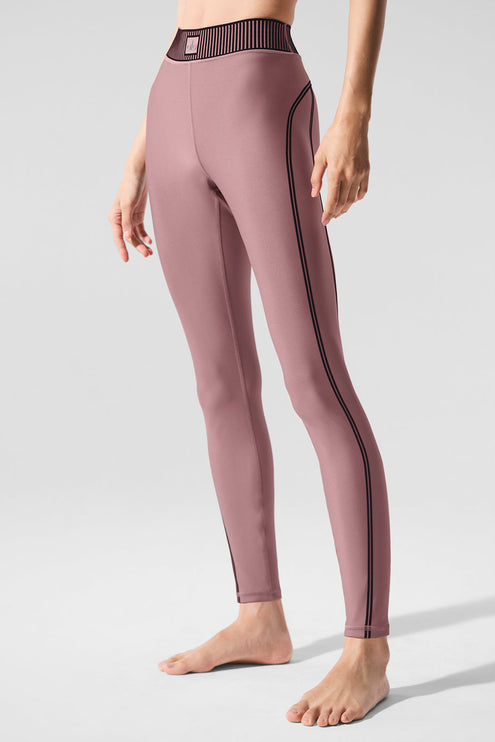 alo Women's Airlift High-Waist 7/8 Line Up Legging - Smoky Quartz