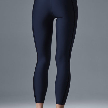 alo Women's Airlift High-Waist 7/8 Line Up Legging - Navy