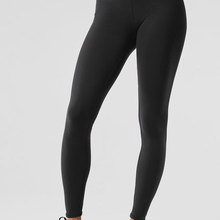alo Women's Airbrush Winter Warm High-Waist Nocturne Legging - Black