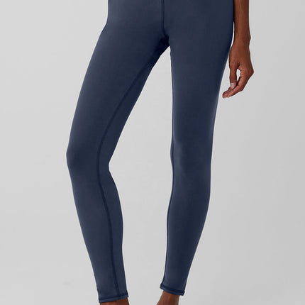 alo Women's Airbrush Winter Warm High-Waist Nocturne Legging - Navy
