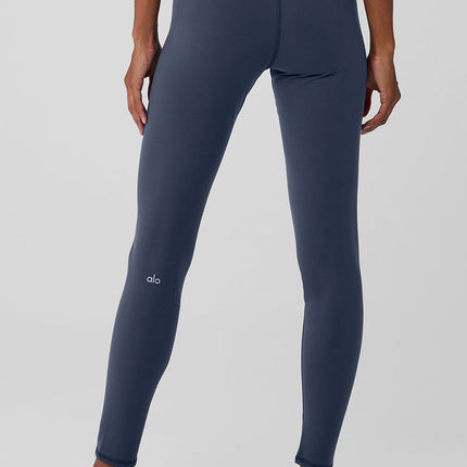 alo Women's Airbrush Winter Warm High-Waist Nocturne Legging - Navy