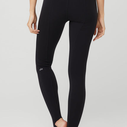 alo Women's Airbrush High-Waist Enso Legging - Black
