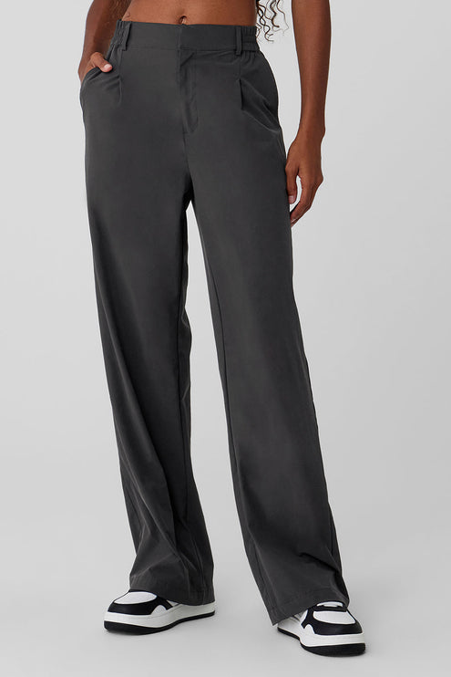 alo Women's High-Waist Pursuit Trouser - Anthracite