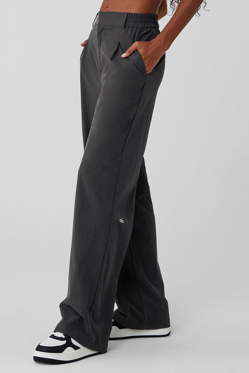 alo Women's High-Waist Pursuit Trouser - Anthracite