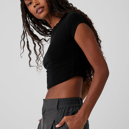 alo Women's High-Waist Pursuit Trouser - Anthracite