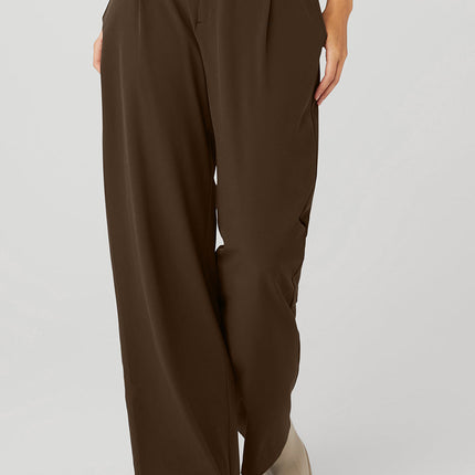 alo Women's High-Waist Pursuit Trouser - Espresso