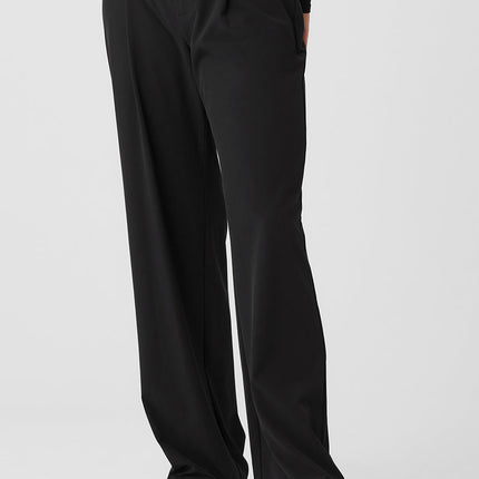alo Women's Mid-Rise Showdown Trouser - Black