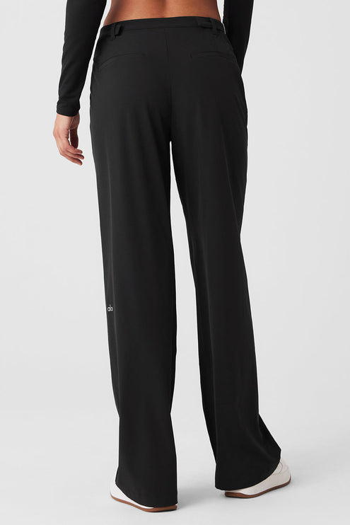 alo Women's Mid-Rise Showdown Trouser - Black
