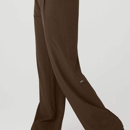 alo Women's Mid-Rise Showdown Trouser - Espresso