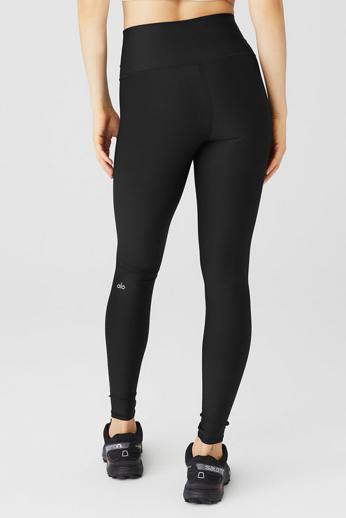 alo Women's Airlift Winter Warm High-Waist Legging - Black