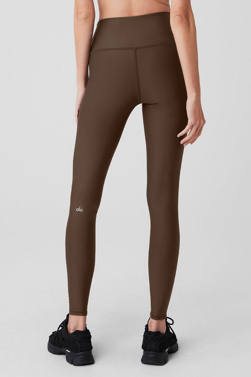 alo Women's Airlift Winter Warm High-Waist Legging - Espresso