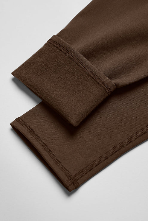 alo Women's Airlift Winter Warm High-Waist Legging - Espresso