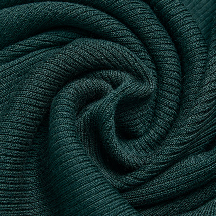 alo Women's Knit High-Waist Salana Wide Leg Pant - Midnight Green