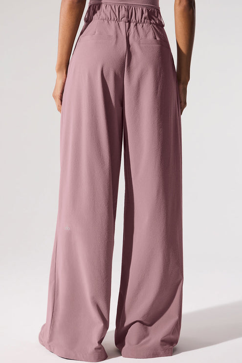 alo Women's High-Waist Dreamscape Trouser (Long) - Smoky Quartz
