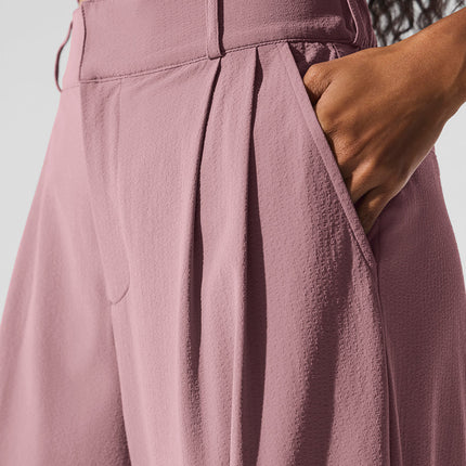 alo Women's High-Waist Dreamscape Trouser (Long) - Smoky Quartz