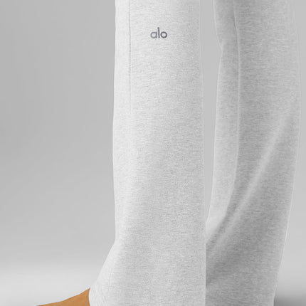 alo Women's Sway Bootcut Sweatpant - Athletic Heather Grey