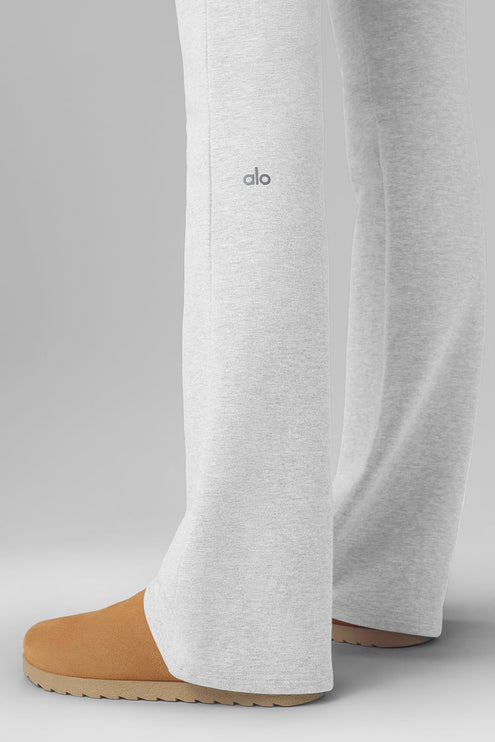 alo Women's Sway Bootcut Sweatpant - Athletic Heather Grey