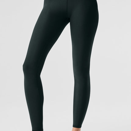 alo Women's High-Waist Airlift Legging - Charcoal Green