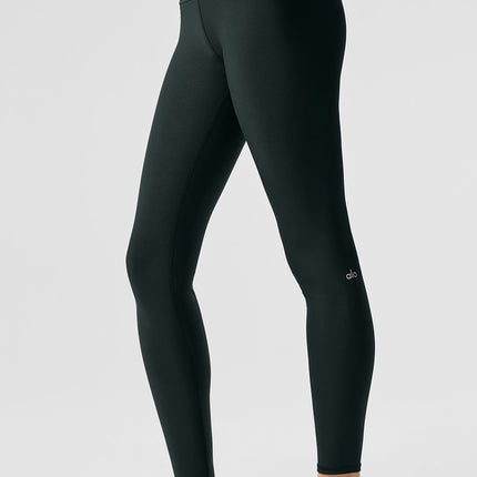 alo Women's High-Waist Airlift Legging - Charcoal Green
