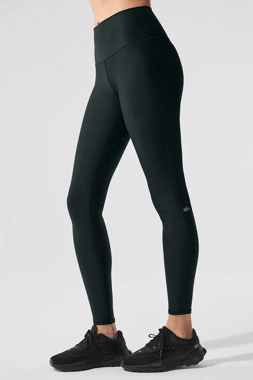 alo Women's High-Waist Airlift Legging - Charcoal Green