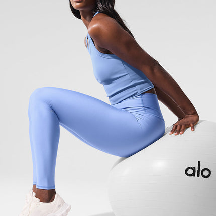 alo Women's High-Waist Airlift Legging - Crystal Clear Blue