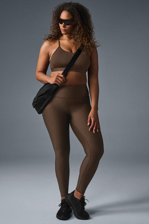 alo Women's High-Waist Airlift Legging - Espresso