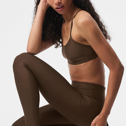 alo Women's 7/8 High-Waist Airlift Legging - Espresso