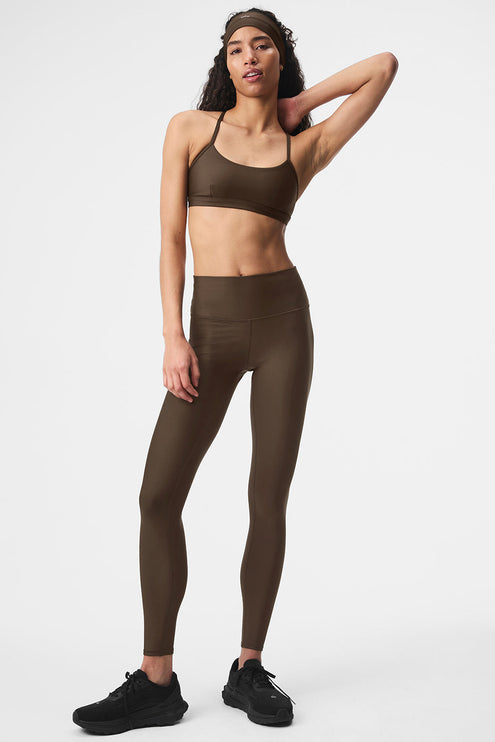 alo Women's 7/8 High-Waist Airlift Legging - Espresso
