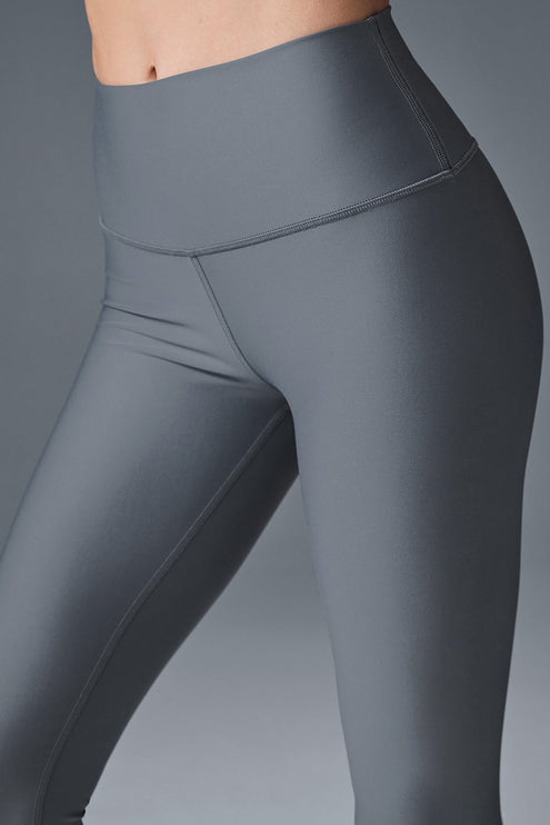 alo Women's 7/8 High-Waist Airlift Legging - Steel Grey