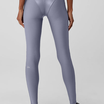 alo Women's Airlift Winter Warm High-Waist Supermoto Legging - Fog