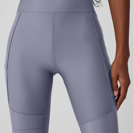alo Women's Airlift Winter Warm High-Waist Supermoto Legging - Fog