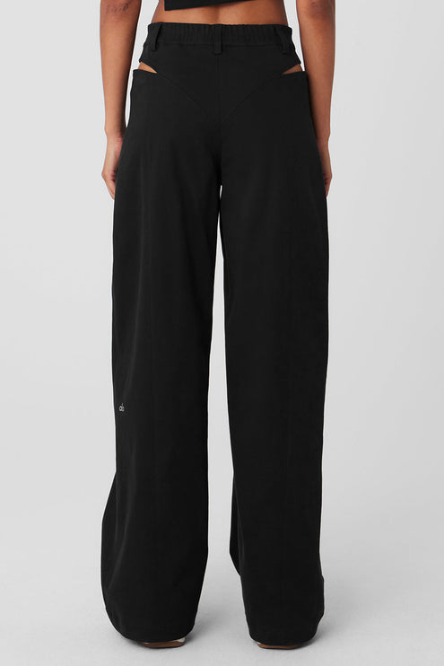 alo Women's High-Waist Risk Taker Trouser - Black