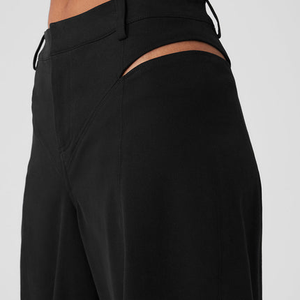 alo Women's High-Waist Risk Taker Trouser - Black