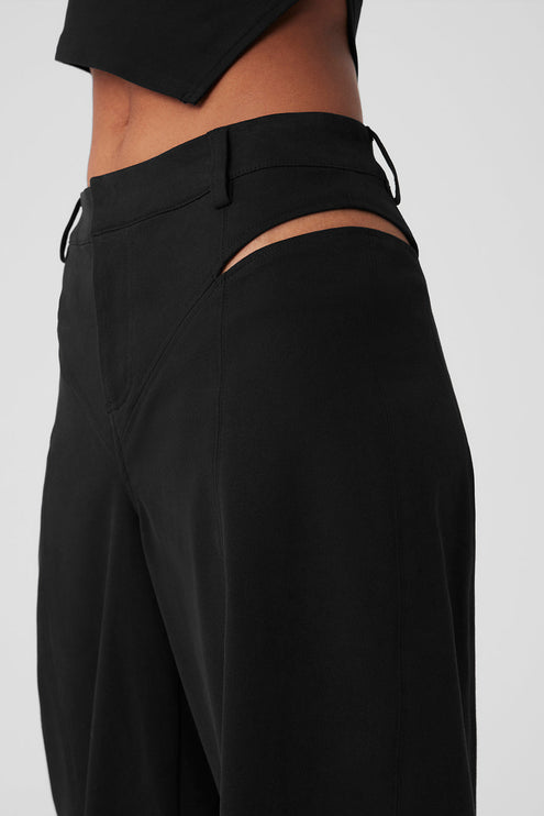 alo Women's High-Waist Risk Taker Trouser - Black