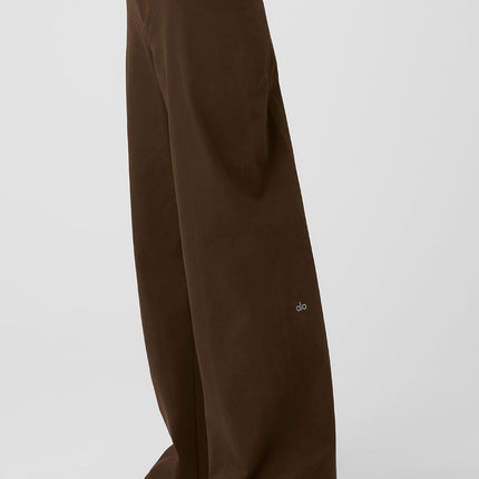 alo Women's High-Waist Risk Taker Trouser - Espresso
