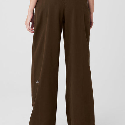 alo Women's High-Waist Risk Taker Trouser - Espresso