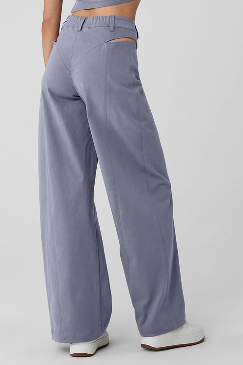 alo Women's High-Waist Risk Taker Trouser - Fog