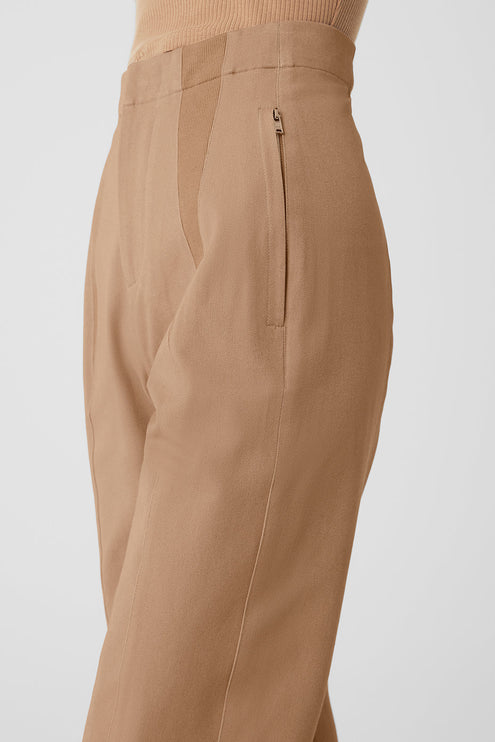 alo Women's High-Waist On Point Moto Trouser - Toasted Almond