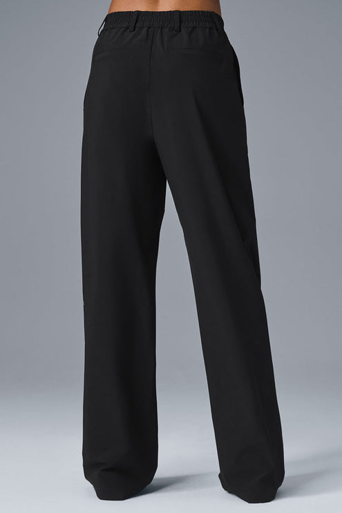 alo Women's High-Waist Pursuit Trouser (Long) - Black