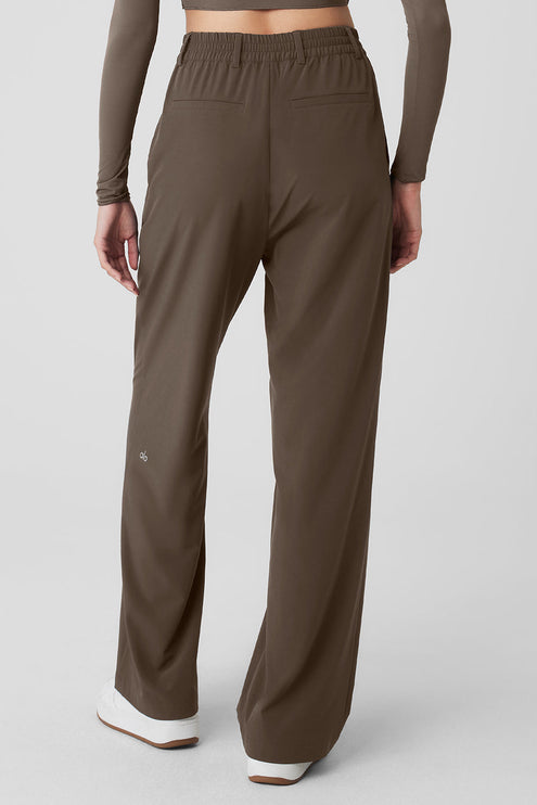 alo Women's High-Waist Pursuit Trouser - Olive Tree