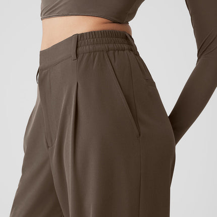 alo Women's High-Waist Pursuit Trouser - Olive Tree