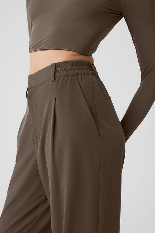 alo Women's High-Waist Pursuit Trouser - Olive Tree