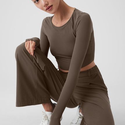 alo Women's High-Waist Pursuit Trouser - Olive Tree