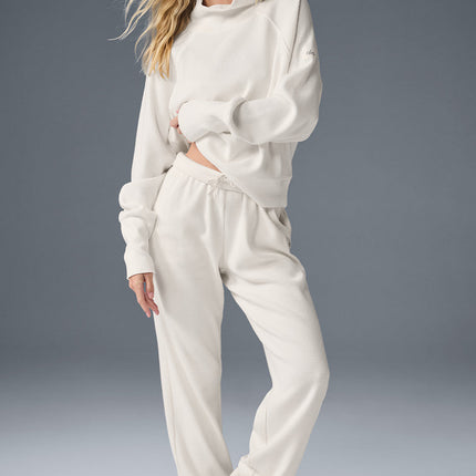 alo Women's Waffle Weekend Escape Jogger - Ivory