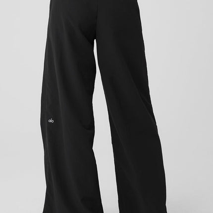 alo Women's High-Waist Street Smart Trouser - Black
