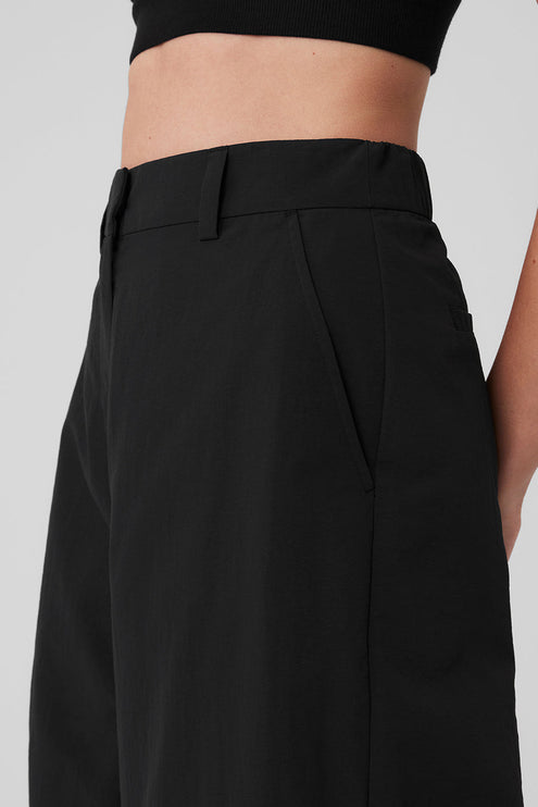 alo Women's High-Waist Street Smart Trouser - Black