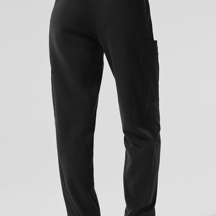 alo Women's Polar Fleece Wintry Mix Pant - Black