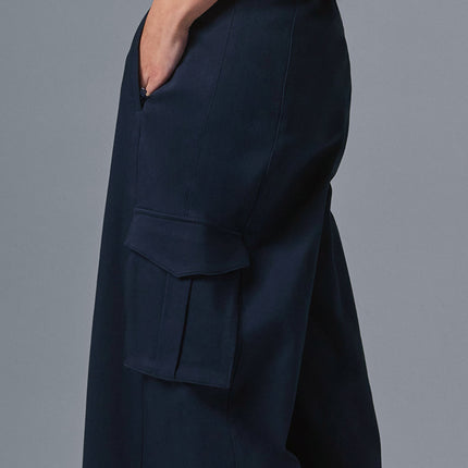 alo Women's Show Off Cargo Wide Leg Trouser - Navy
