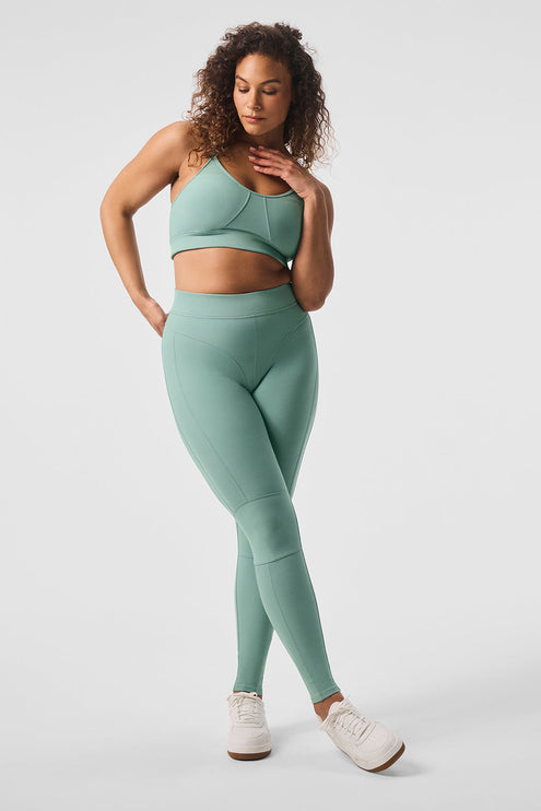 alo Women's Alosoft High-Waist Head Start Legging - Botanical Green