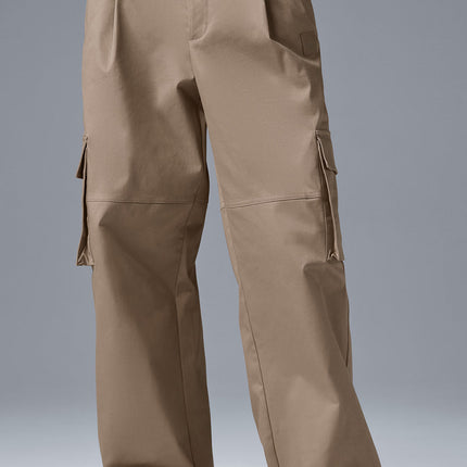 alo Women's High-Waist Night Out Cargo Trouser - Gravel